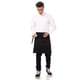 thumbnail image 3 of Servidor Apron Chef Works Half Bistro, negro, tamaño único, 48 x 70 cm, 3 of 4