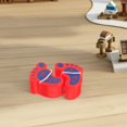 thumbnail image 4 of OULII 1 Pair Balance Training Stilts Red Plastic Sensory Training Preschool Games, 4 of 8
