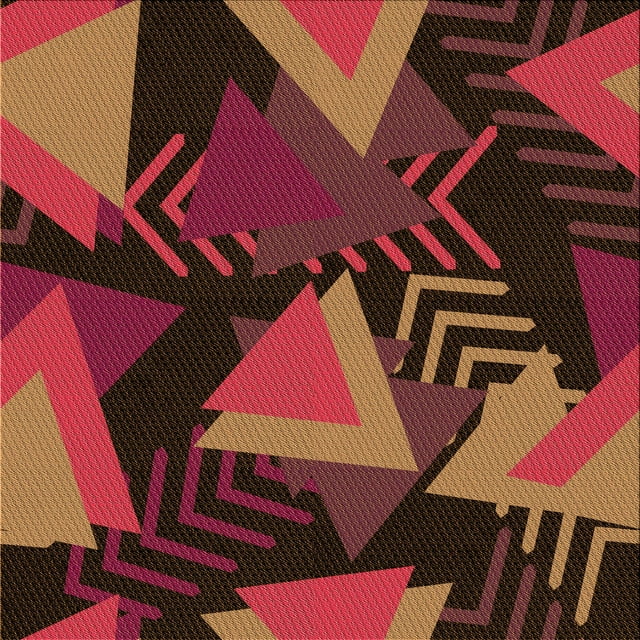 Ahgly Company Tapis d'Intérieur Lavable à la Machine, Carré, Style Transitionnel, Bourgogne Rouge, Tapis de Zone, 4 Pieds Carré