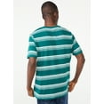 thumbnail image 3 of Free Assembly Men's Triple Stripe Crewneck T-Shirt with Short Sleeves, 3 of 6
