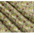 thumbnail image 3 of Soimoi Green Cotton Voile Fabric Crab,Shell & Coral Ocean Print Sewing Fabric Yard 42 Inch Wide, 3 of 7