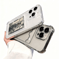thumbnail image 3 of CoolDesignCase Clear with Card Holder Shockproof Corner Phone Case for iPhone 17 Protective TPU Cover, 3 of 5