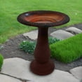 thumbnail image 4 of Birds and Beyond 24-Inch Freestanding Lightweight Fiber Clay Pedestal Birdbath, 4 of 11