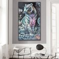 thumbnail image 3 of AB Parcial 5D DIY Con Taladro Tigre 45x75cm Blanco, 3 of 9