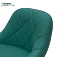 thumbnail image 5 of MoNiBloom Bar Stools Set of 4, Swivel Counter Height Barstools, Adjustable Height Kitchen Stools Chairs with Backrest, Teal Green, 5 of 10