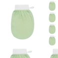 thumbnail image 2 of Seitruly Guante de baño portátil para el hogar, brazo, pierna, pecho, espalda, cuerpo, guantes exfoliantes, herramientas de ducha, accesorios Verde claro 10piezas, 2 of 6
