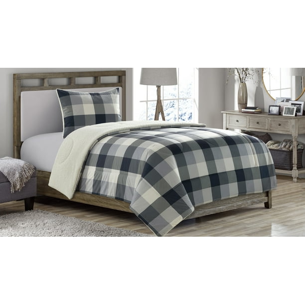 Mainstays Holiday Plaid Reversible To, Holiday Plaid Duvet Cover