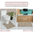 thumbnail image 6 of Home Weavers Modesto Bath Rug 100% Cotton Bathroom Rugs Set, Washable Rug, Extra Soft Cotton & Water Absorbent bath Rug, Kitchen Mat, Bath Mat Set, Bath Floor Mat Non Slip, 21"x34" Rectangle, Linen, 6 of 9