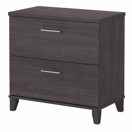 UPC: 0042976119515 | Bush Furniture Somerset 72  Single Pedestal Desk  Storm Gray