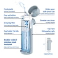 thumbnail image 2 of PHILIPS Botella de agua filtrada, botella purificadora de agua aislada de acero inoxidable para la vida diaria y viajes, sin BPA con filtro diario GoZero para agua del grifo más limpia y sabrosa, mant, 2 of 5