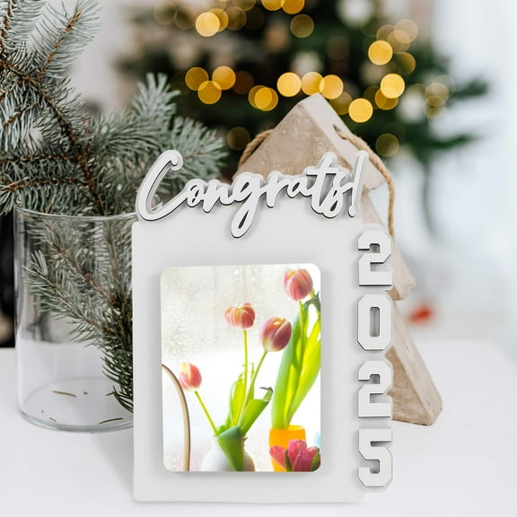 OUNONA White Wood Sublimation Blanks Photo Frame for DIY Decor Ideal for Graduation Present and Home Decor 8x10