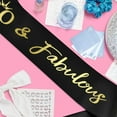 thumbnail image 4 of Customizable Sparkling Letter Shoulder Strap Leather Ribbon 160 × 9.5cm Birthday Party/Graduation /Beauty Pageant Hot Stamping Font Comes With Pin OPP Sealed Package, 4 of 6