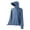 Z49-Blue, variant on FUZHIQ Men's UPF 50 Sun Protection Hooded Jacket with Wide Brim & Face Cover, Ice Silk Full Coverage Breathable Coat with Thumb Holes, Outwear for Fishing Cycling,M