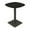 Black Cypress w/Black Base, variant on 34" Small Arc Boat Bistro Height Table Square Metal Base Bar Table