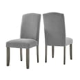 thumbnail image 2 of Steve Silver Co. Chaise Latérale Emily, Gris et Gris Mousse (Ensemble de 2), 2 of 8