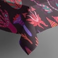 thumbnail image 5 of Colorful Mushroom Fantasy Black Pattern Square Tablecloth,Waterproof Square Table Cover,Wipeable Spillproof Washable Table Cover for Home Kitchen Party Decor 60"x60"(152x152cm), 5 of 6