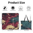 thumbnail image 2 of Marble Texture Picnic Blanket Waterproof Outdoor Beach Blanket Hand-held Pad Suitable for Travel, Camping, Beach, Family Gatherings, 2 of 7