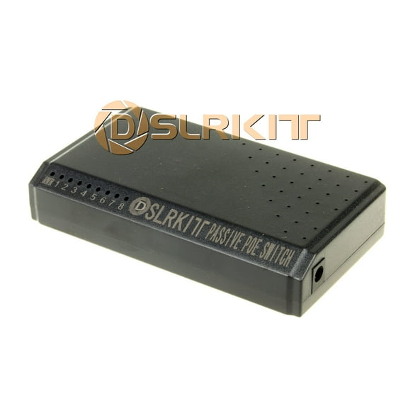 DSLRKIT 8 Ports 6 PoE Switch Injector Power Over Ethernet without Power Adapter