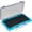Blue, variant on Blue Fishing Tackle Box Slit Foam Case, Super Slim 6.8x3.8x0.8 Inch Lures Jig Box for Hooks Spinners Spoons Storage, Translucent Lid Lightweight Portable Tackle Tray