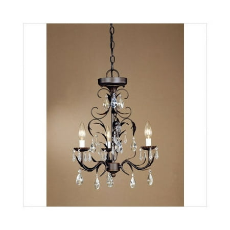 Laura Ashley Lighting Edgebrook Three Light Mini Chandelier