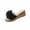 Black, variant on Women Comfort Sandals Round Toe Floral Wide Width Summer Outdoor Lightweight Casual Slippers White