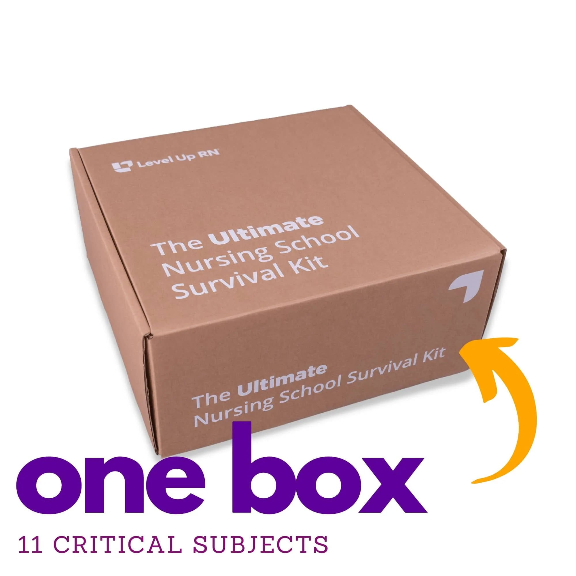 LevelUp RN Ultimate Nursing School Survival Kit–11 Core Subjects, 3" x 5" Flashcards, 1900 Count