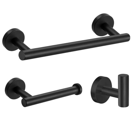 mmirethe Bathroom Wall Holder Set Toilet Paper Towel Rack Kit Stainless ...