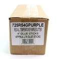 thumbnail image 3 of 725R54GPURPLE Full Size 4" Purple Color Glitter Hot Glue Stick - 5 lb Box, 3 of 3