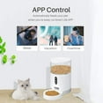 thumbnail image 3 of Automatic Smart Pet Cat Dog Feeder Small Animals Food Dispenser with APP Cotrol 2.4G Wi-Fi Enabled Portion Control Voice Interaction Dual Power, 3 of 4