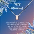 thumbnail image 2 of Anavia Happy Retirement Necklace, Retirement Gifts for Women, Retirement Jewelry, Retirement Party Gifts for Retired Teacher Nurse Friend Coworker-[Rose Gold Cube, Blue-Orange Gift Card], 2 of 3
