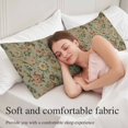 thumbnail image 5 of Vintage Spring Floral Body Pillow Covers 20"x54", Farmhouse Flowers Green Vintage Soft Brushed Microfiber Breathable Throw Pillow Covers, Decorative Pillowcase with Zipper for Couch Sofa Bedroom, 5 of 9