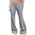 thumbnail image 2 of Women's High Waisted Flared Leggings Soft Cotton Wide Leg Bell Yoga Pants, 2 of 6