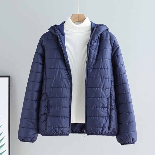 Heisall Womens Coat Autumn Winter Long Sleeve Hooded Zipper Loose Casual Solid Color Pocket Cotton Jacket 2025 New Arrival Fashion Outerwear