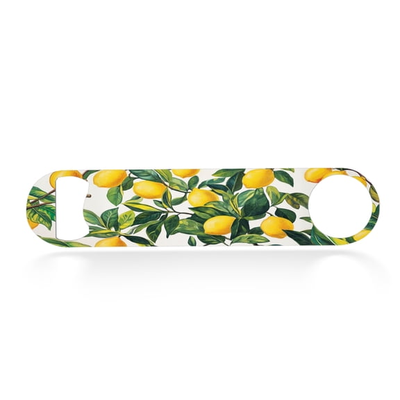 Flat Bottle Opener Heavy Duty Stainless Steel Bottle Opener Beer Flask Tools for Kitchen Bar Restaurant, 7 Inch - Timeless Charm of Lemon Laden Branches