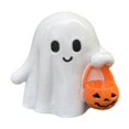thumbnail image 2 of Estatua de fantasma de resina pulida, bonita estatua de fantasma pequeña, decoración de Halloween para escritorio, oficina y hogar. Estatua de fantasma de resina pulida, bonita estatua de, 2 of 6