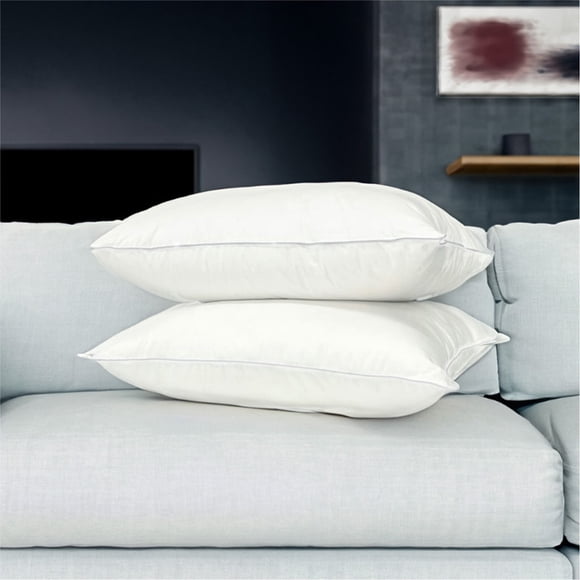 Comfy Bamboo World Cotton Pillow Standard 20x26 in, 100% Cotton Fill Breathable Bed Pillow for Soft Support