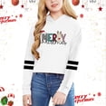 thumbnail image 4 of SGMVNU Kids Hoodies 2025 Fall Clothes Kids Crop Tops Girls Happy Letter Print Long Sleeve Fashion Hoodies Pullover Sweatshirts Hooded Fall Tops(Size 8-9 Years, yk251203_3-White), 4 of 4