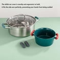 thumbnail image 4 of Decodeary Pack de 2 Pot Titulaire Silicone Cuisine Anti-scalding Poêle Côté Poignée Couvercle Réutilisables Pan Chaud Aider Manchon Protecteurs Rouge 1Set, 4 of 6