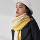 thumbnail image 2 of Bufanda de cachemira para mujer para otoño e invierno: bufandas ligeras para mujer, chales y envolturas grandes y suaves de dos tonos, 2 of 5