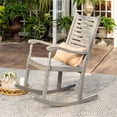 thumbnail image 5 of Home Square 2 Piece Patio Set with Wood Rocking Chair and End Table in Gray, 5 of 12
