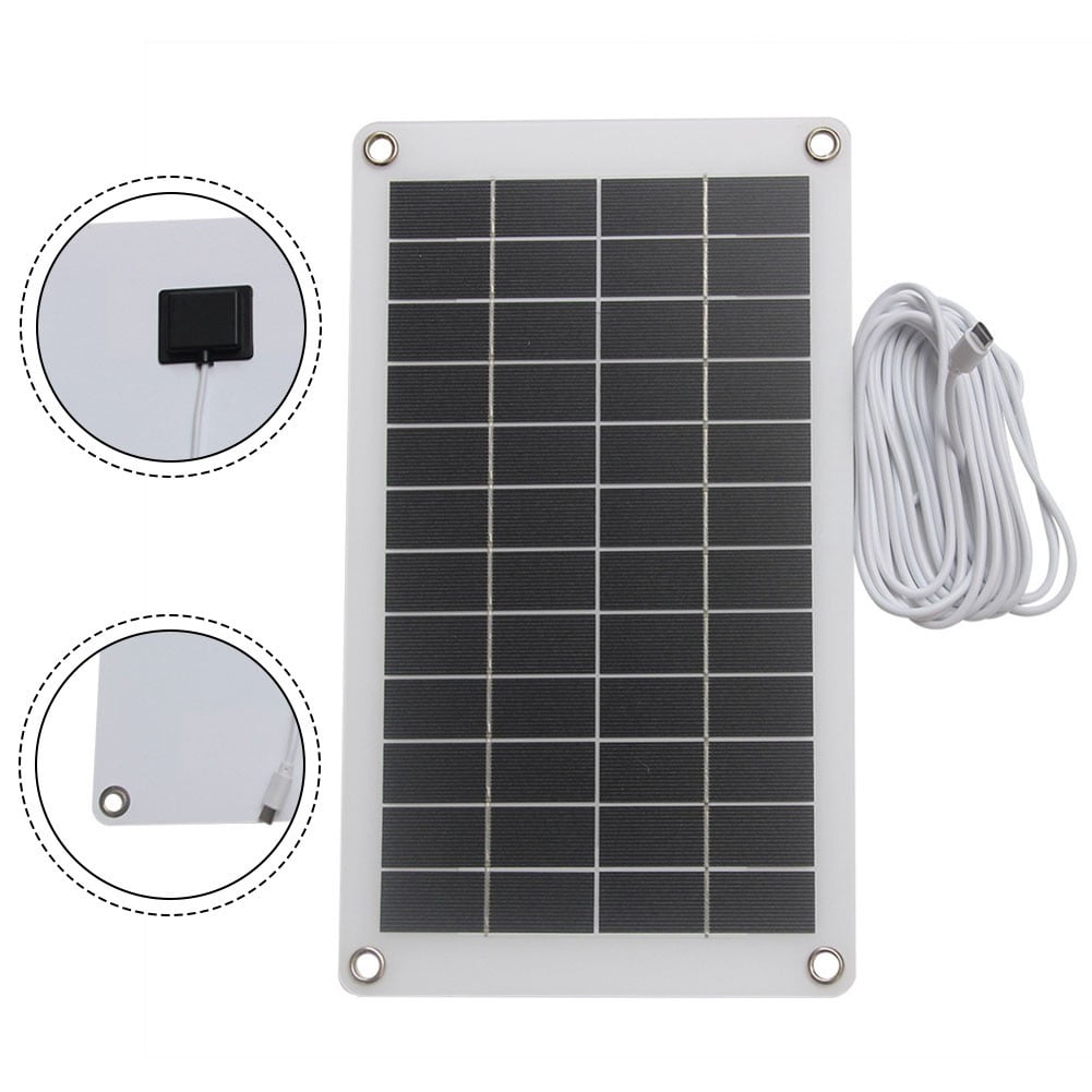 10W 12V Portable Solar Charger USB Output Solar Panel for Cgampin