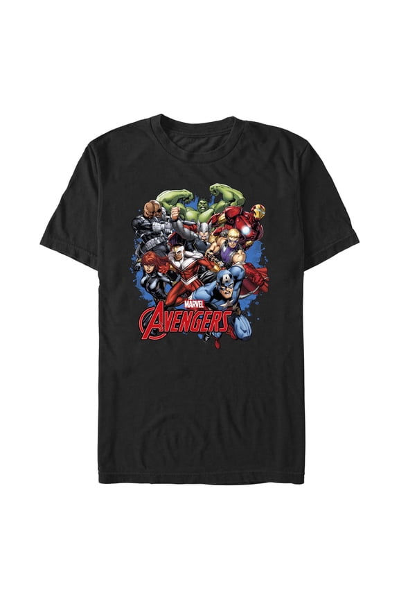 Men's Marvel Avengers Group Shot  Graphic T-Shirt
