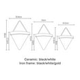 thumbnail image 3 of 2Pcs Nordic Ceramic Wall Planter Triangular Mini Succulent Planter Hanging Planter Modern Wall Decor, 3 of 5