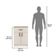 thumbnail image 5 of Pemberly Row Cabinet with 1-Drawer 2 Interior Shelves 2 Doors in Beige, 5 of 8