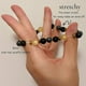 thumbnail image 3 of Pulsera de riqueza de obsidiana negra Feng Shui de hematita. Pulseras de cuentas para mujeres y hombres. Pulsera de citrino buena suerte Feng Shui para hombres y mujeres, 3 of 5