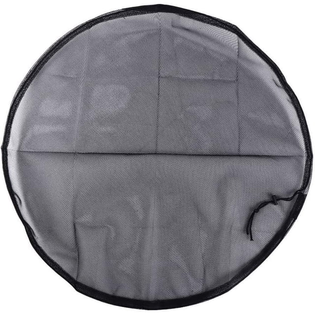 HUGFEGWE Mesh Cover for Rain Barrel, Anti Falling Leaves Protective Cover Nonwoven Filter Screen with Drawstring Outdoors Gardening Tools CJB91-62421