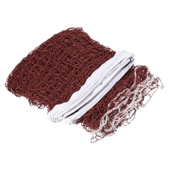 Unique Bargains 20x2.5ft Portable Badminton Net Badminton Court Netting Replacement Red
