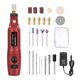 thumbnail image 2 of bolígrafo de grabado inalámbrico, de herramientas rotativas de ca USB, herramienta rotativa eléctrica multiusos para lijar, pulir, rojo CUTICAT Pluma de grabado eléctrica, 2 of 8