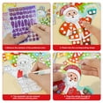 thumbnail image 2 of Christmas Stickers Craft Kits for Children Holiday Art Craft Activity Coloring Sticker Creative Festival Room Decoration, 2 of 8