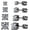 White-CZ 3-6mm, variant on 4 Pairs Titanium Hypoallergenic Earrings for Sensitive Ears,Rainbow 5A Cubic Zirconia Screw Back Stud Earrings for Women Men Surgical Stainless Steel Double Side Earrings Piercing